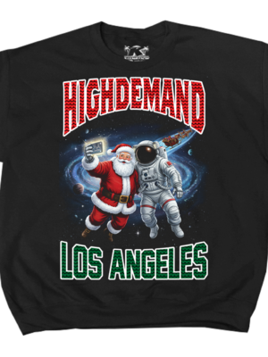 HighDemand Santa Selfie Black Ugly Crewneck